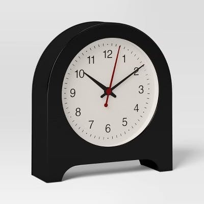 Room Essentials Arch Table Clock