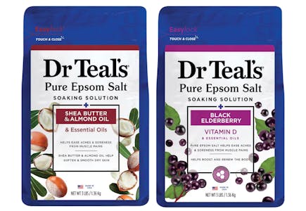2 Dr Teal's Epsom Salt Bags