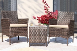 Wicker Patio Furniture Set, Only $84.99 on Amazon card image