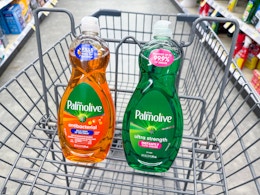 palmolive dish soaps in walgreens cart