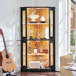 Farmhouse Corner Display Cabinet