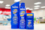 coppertone sunscreens on a store shelf