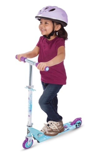 girl on scooter