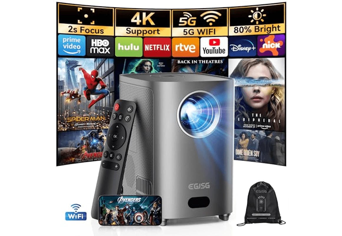 Projector With Wi-Fi and Bluetooth