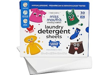Miss Mouth's Laundry Detergent Sheets