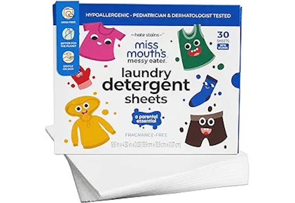Miss Mouth's Laundry Detergent Sheets