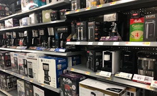 walmart coffee maker aisle