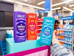 Olly Skincare display in Walmart store