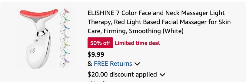 face massager Amazon receipt 