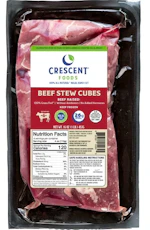 2 Cresent Foods Beef Stew Meat Packs