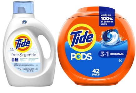 2 Tide Detergents (106 Loads)