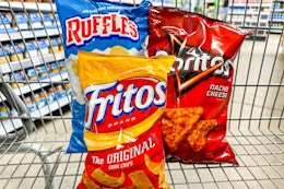 Ruffles, Fritos, or Doritos Chips, Only $1.19 at Kroger card image