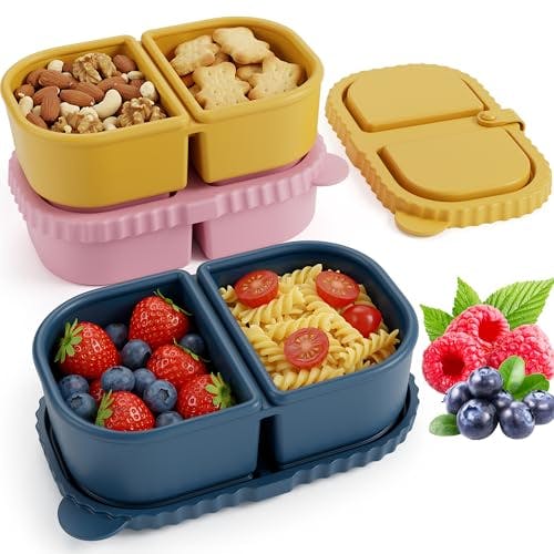 Silicone Snack Containers 3-Pack