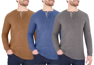 men wearing henley shirts