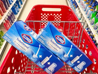 two boxes of Clorox Toilet Cleaning kits