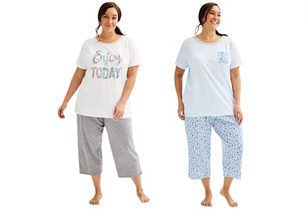 Croft & Barrow Plus Size Pajama Set