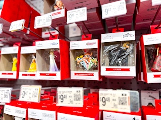 Hallmark Christmas Ornaments 2024 (Walmart in store area shot taken of a variety of different options)