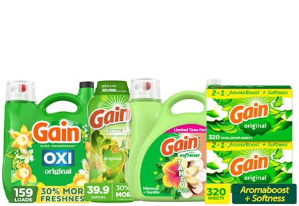 4 Gain Laundry Care Items