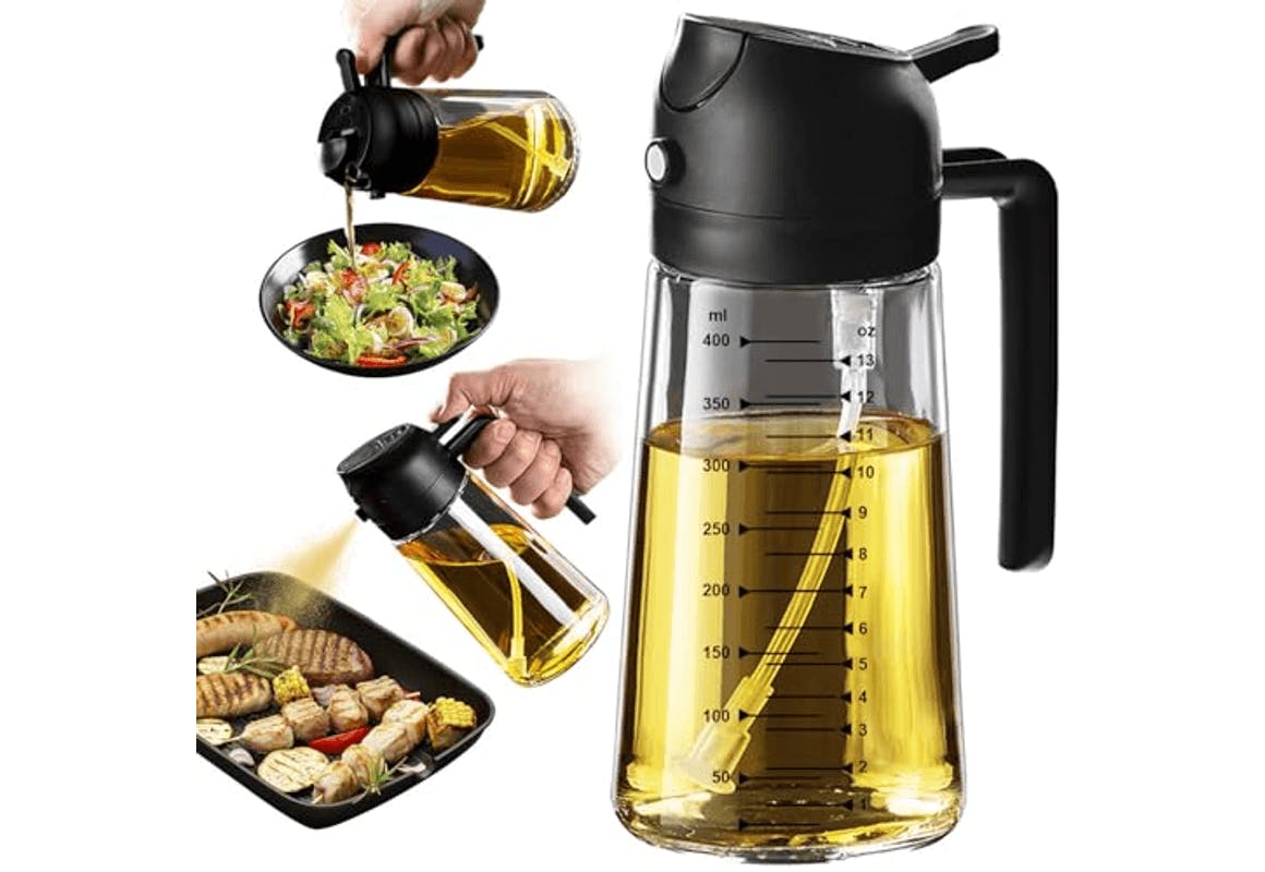 2-in-1 Glass Olive Oil Dispenser
