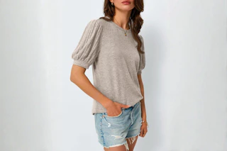 Women's Short Sleeve Shirt B0DR16WFRF