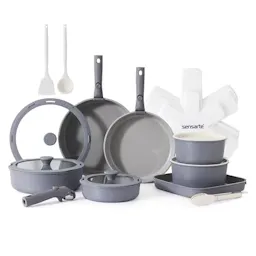 Ceramic Detachable Handle Pots and Pans Set