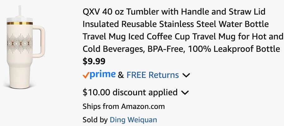 amazon-tumbler-with-straw-cart