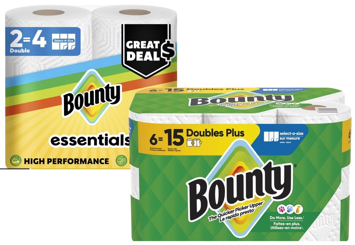 4 Bounty Paper Towels Packs