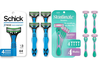 1 Skintimate + 1 Schick