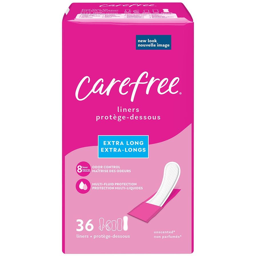 4 Carefree Panty Liners Packs