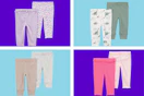 4 carter's baby pants sets side by side