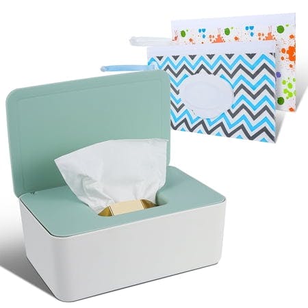 Baby Wipe Dispenser + Pouch Set