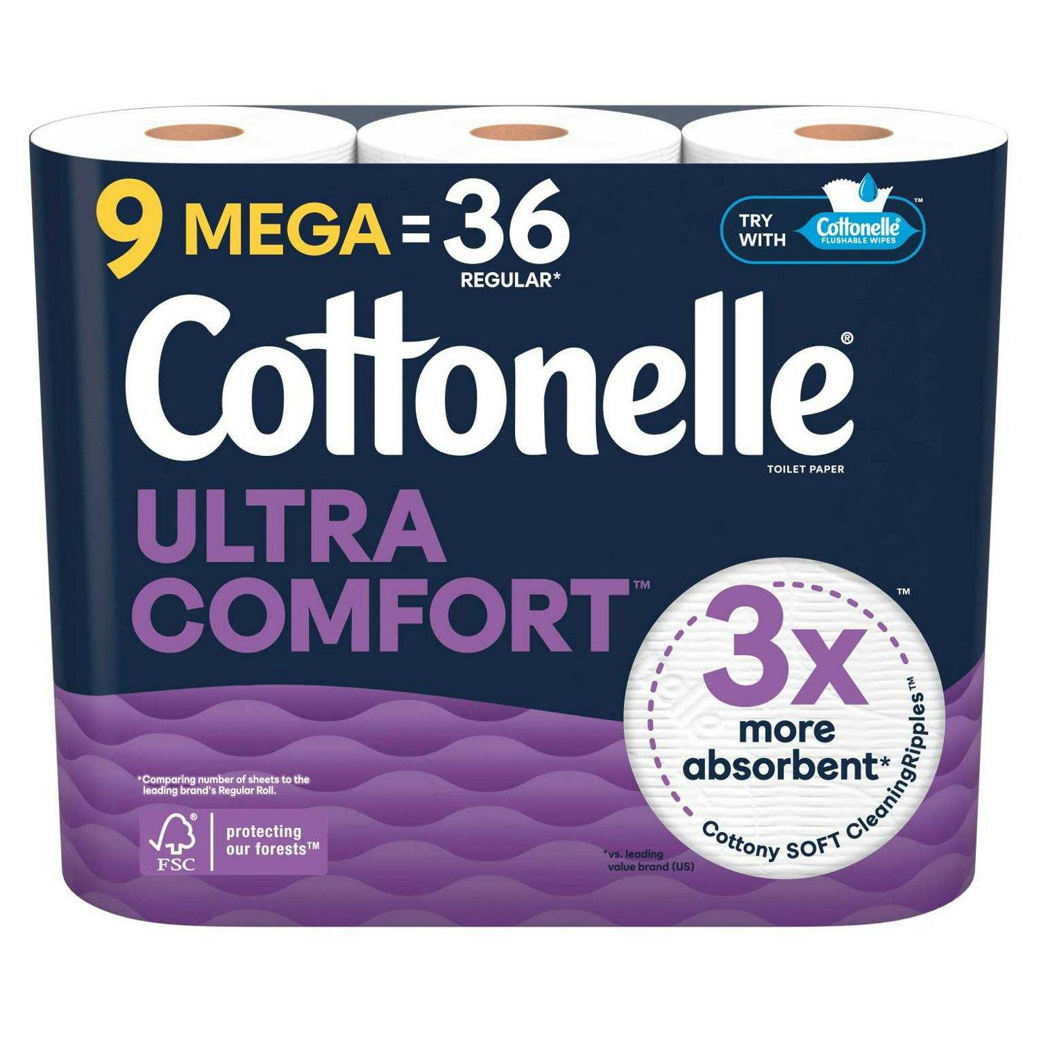 4 Cottonelle Toilet Paper Packs