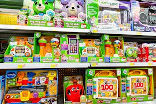 walmart leapfrog area aisle shot