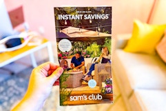 hand holding sams club isb