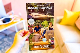 hand holding sams club isb