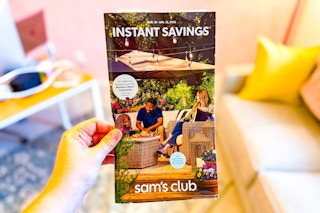 hand holding sams club isb