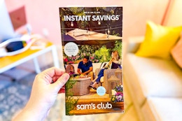 hand holding sams club isb