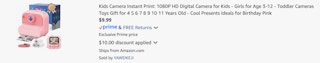 Amazon Kids- Instant Print Camera 2025
