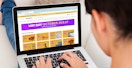 person on laptop looking at wayfair way day deals