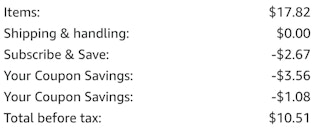 an amazon cart ending in $10.51