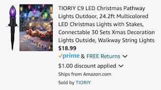 Amazon Christmas pathway lights 2024 2