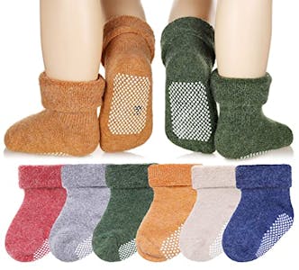 Toddler Wool Grip Socks