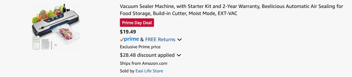 Amazon Vacuum Sealer Machine 2025
