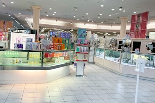 Clinique beauty area at Macy's
