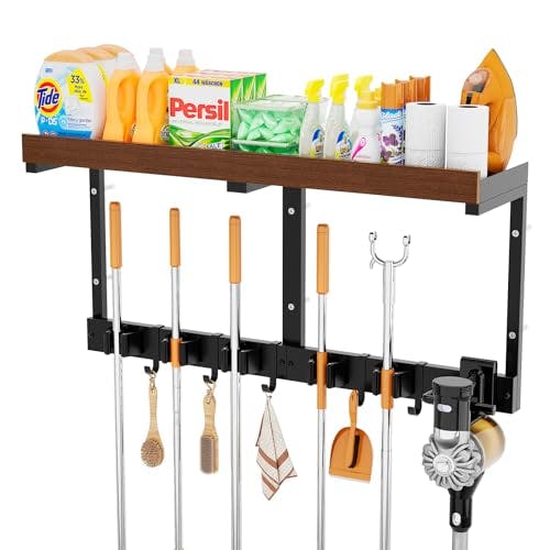 Broom Holder Wall Mount