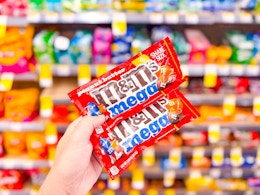 hand holding peanut butter candies