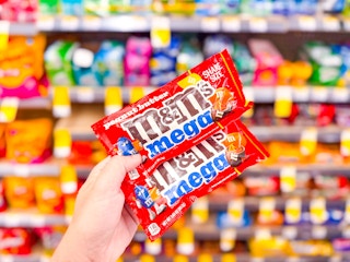 hand holding peanut butter candies