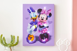 Lifestyle image of Disney Minnie Mouse Canvas Art  hanging on wall