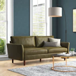 Faux Leather Sofa
