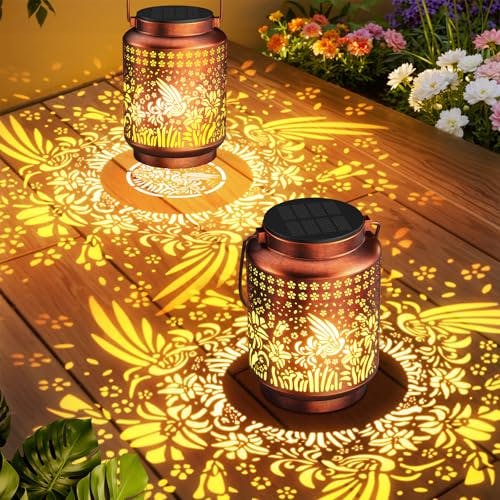 Hummingbird Solar Lanterns 2-Pack